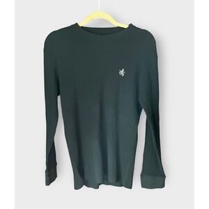 Rugby University Men’s Medium Thermal Knit Long Sleeve Pullover Sweater Shirt